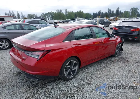 2021 Hyundai Elantra Hybrid Limited from USA, damaged, VIN KMHLN4AJ2MU005191